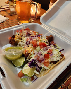 Gobernador taco with shrimp